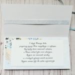 Ślubna błękitna kartka  - 