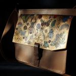 Ręcznie malowana skórzana torebka LAS - upominek dla nastolatki