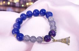 Bransoletka na gumce, fiolet