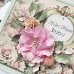 Kartka na ślub w pudełku/ślubna - Bogata kompozycja