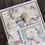 Moc życzeń - pocztówka z różą i balonami - Róże i balony - detal I