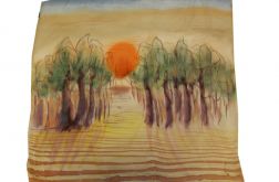 Chusta Jedwabna - Jesienny pejzaż