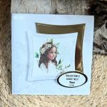 231,Kartka na komunię w pudełku dla dziewczynki z torebką - 231,Kartka na komunię w pudełku dla dziewczynki z torebką