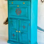 Barek, szafka kolorowa, styl boho, meble artystyczne, unikat, art - 