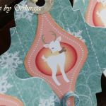 Bileciki do prezentów- reniferki - 