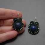 kolorowe kolczyki sutasz z chryzokolą 1 - 