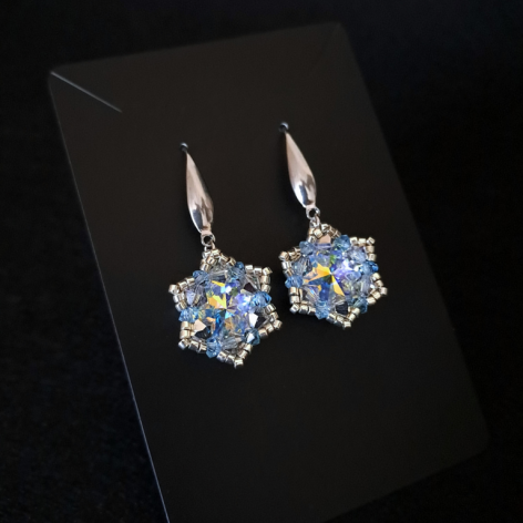 Wiszące Kolczyki "Crystal Vitrail"