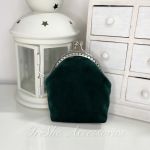 Portmonetka zielona Pełnik, haftowana ręcznie - 