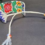Bransoletka koralikowa folkowa etno Kwiaty Polski motyw tradycyjny ludowy łowicki - Bransoletka koralikowa folkowa etno Kwiaty Polski motyw tradycyjny ludowy łowicki