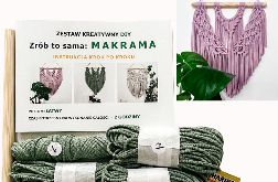 Zestaw DIY ZRÓB TO SAMA: MAKRAMA zielony