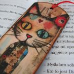 Zakładka do książki - seria "Kociaki" - Frida - awers