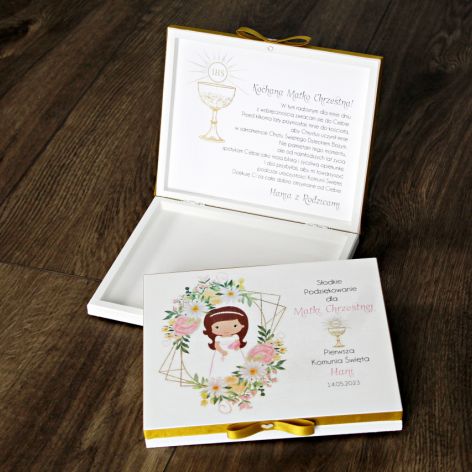 Pudełko na Merci - podziękowanie Komunijne 1