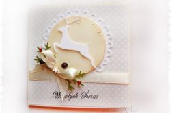 Kartka świąteczna z reniferem