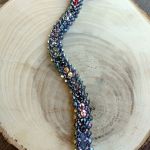bransoletka żmijka zygzakowata kolorowa - bransoletka z koralików