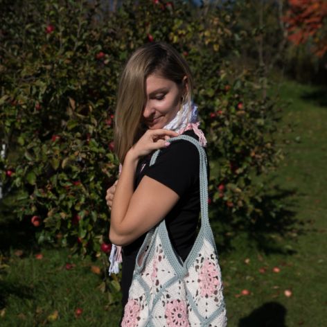 Torba szydelkowa + chusta gratis