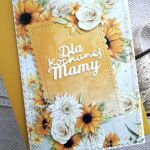 Kartka na Dzień Matki ze słonecznikami - Kartka z kopertą