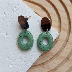 "Inet II" - kolczyki z gliny polimerowej.