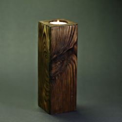 świecznik drewniany drewno shou shi ban tealight