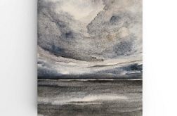 Pejzaż-akwarela formatu -A5..