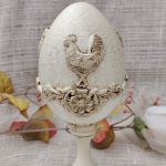 Pisanka dekoracyjna Rustykalny Kogut w stylu prowansalskim - 2