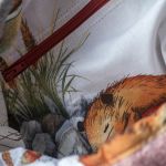 Różowo-szara plecakotorba 2w1 baranek - 