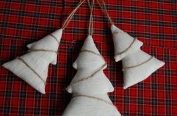 Lniane choinki