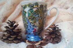 ,,Odpoczynek,, Ręcznie malowany kubek 300 ml.