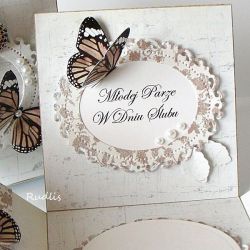 Ślubne pudełko z motylami #1