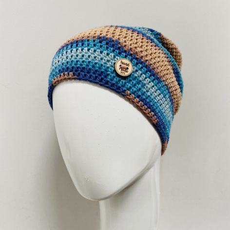 Czapka przejściowa cienka beanie smerf bawełna 10