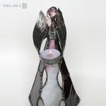 Anioł Nahum - szklany anioł ze świeczką