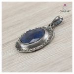 Lapis lazuli w srebrze - wisiorek 1623a  - lapis lazuli w srebrze