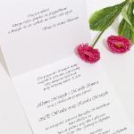 Dwuczęściowe zaproszenie na ślub z wycinanymi imionami 6 kolorów - 