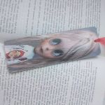 Zakładka do książki z dziewczynką - Zakładka do ksążki ze sklejki