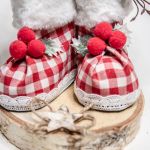 Dekoracja bożonarodzeniowa buty mikołaja  - 