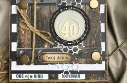 Męska kartka w pudełku! 40-tka