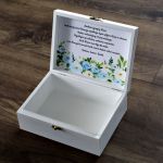 Skrzynka na prezent ślubny dla Pary Młodej Kw - Personalizowana skrzynka na prezent ślubny dla Pary Młodej pudełko na pieniądze dla nowożeńców kwiaty ślub wesele