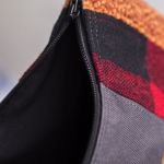 Kosmetyczka MAXI patchwork w kratę - 