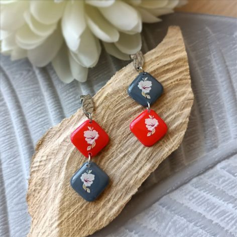 „VERONICA” kolczyki z glinki polimerowej