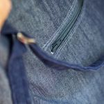 Bogo bag z granatowego jeansu - 