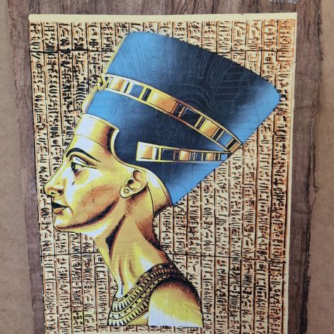 Papirus, Królowa Nefertiti, 30x40cm, Oryginalny 100%, Starożytny Egipt, Obraz, 03