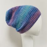 Czapka przejściowa cienka beanie smerf bawełna 36 - bawełniana czapka