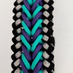 Szeroka obroża dla psa Paracord Handmade 42-50 cm L wielokolorowa - Góra