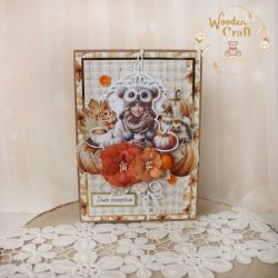 Kobieca kartka urodzinowa "Autumn 3" GOTOWA