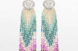 Długie Kolczyki Boho Ombre – Kaskada Kolorów