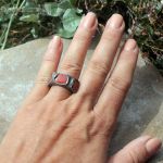 Trójkamień - pierścionek z jaspisem
