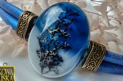 Cztery Pory Roku - Zima. Bransoleta z żywicy.