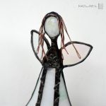 Biały anioł XII - anioł ze szkła