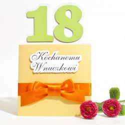 Kartka na 18 urodziny "Kochanemu wnuczkowi"