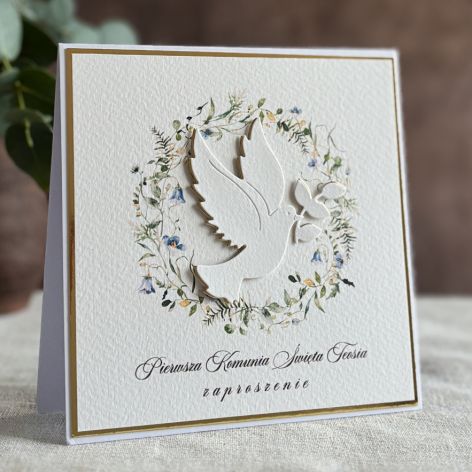 Ręcznie robione zaproszenia komunijne, 55C