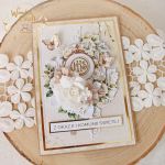 Kartka komunijna pamiątka "Holy&Beige" GOTOWA - 